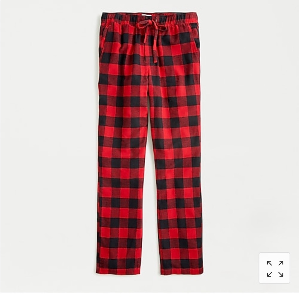 J Crew Flannel Lounge Pant in Buffalo Check, NWT